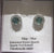 SS MAY POST EARRING CZ & SIMULATED GREEN QUARTZ