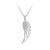 LEGEND STERLING ANGEL WING WITH CUBIC ZIRCONIAS PENDENT